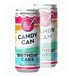 Candy Can Напиток газированный Birthday Cake Sparkling Drink Нидерланды 0.33л