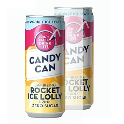 Candy Can Напиток газированный Rocket ice Lolly Sparkling Drink Нидерланды 0.33л