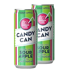 Candy Can Напиток газированный Sour Apple Sparkling Drink Нидерланды 0.33л
