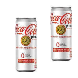 Coca-Cola Напиток б/а сильногазированный Plus Fiber Вьетнам 320мл