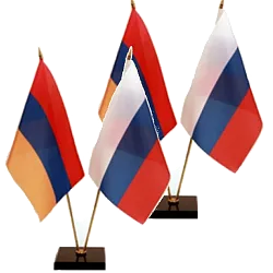Флаг Армении И России с Поставкой 1 шт