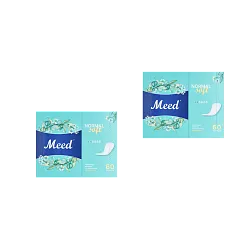 Meed Прокладки женские гигиенические ежедневные целюлозные Normal Soft 60 шт.