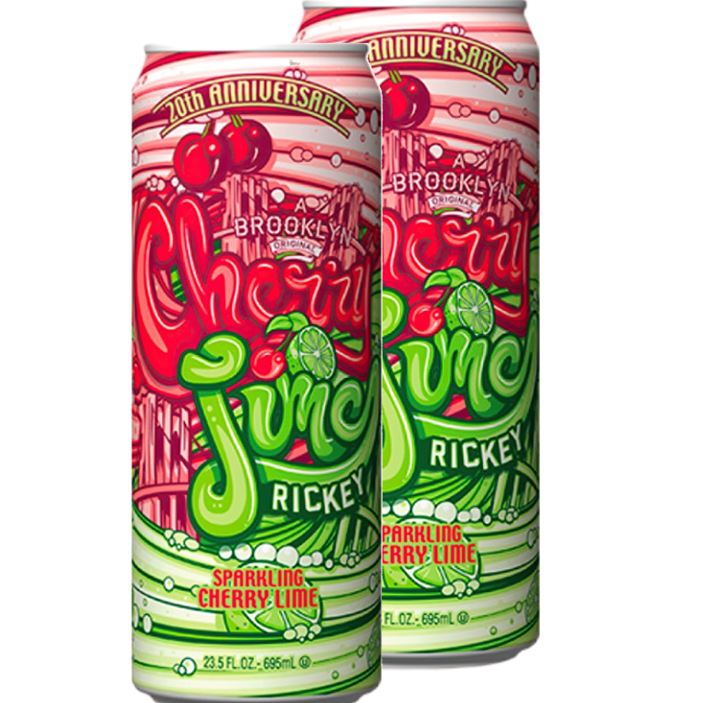 Arizona Напиток б/а негазированный Rickey Cherry Lime ж/б США 0.650л
