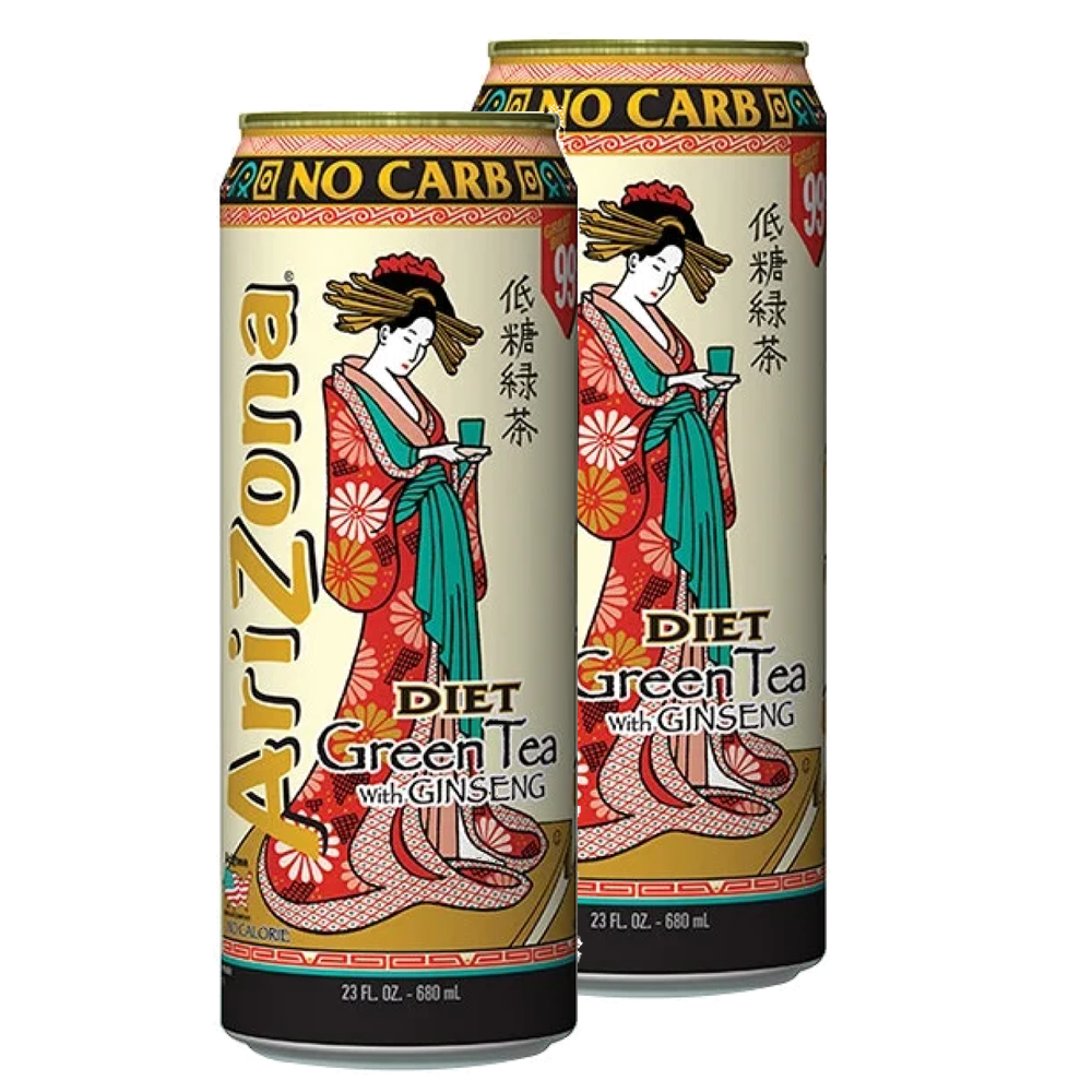 Arizona Grean Tea with Ginseng DIET Напиток б/а негазированный ж/б США 650мл