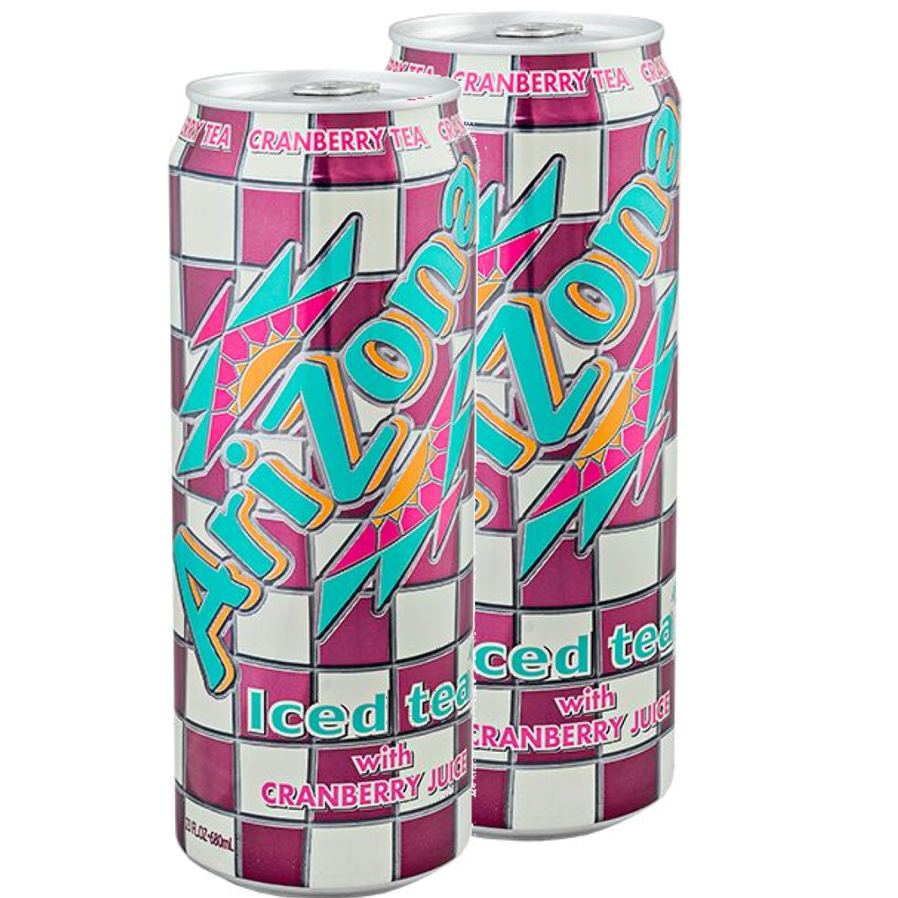 Arizona Напиток б/а негазированный Iced tea with Cra nberry Juiceж/б США 0.680л