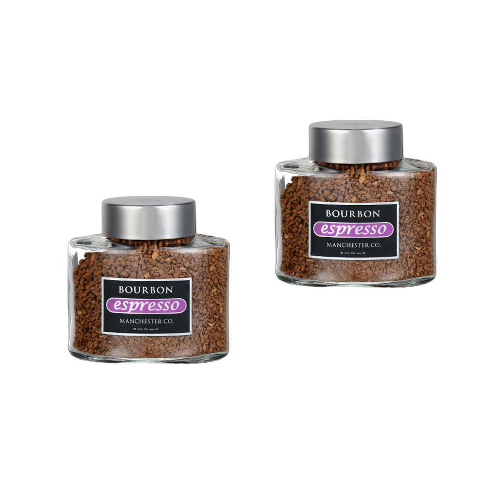 BOURBON ESPRESSO Кофе растворимое сублимированный с добавлением кофе жареного молочное с/б 100г