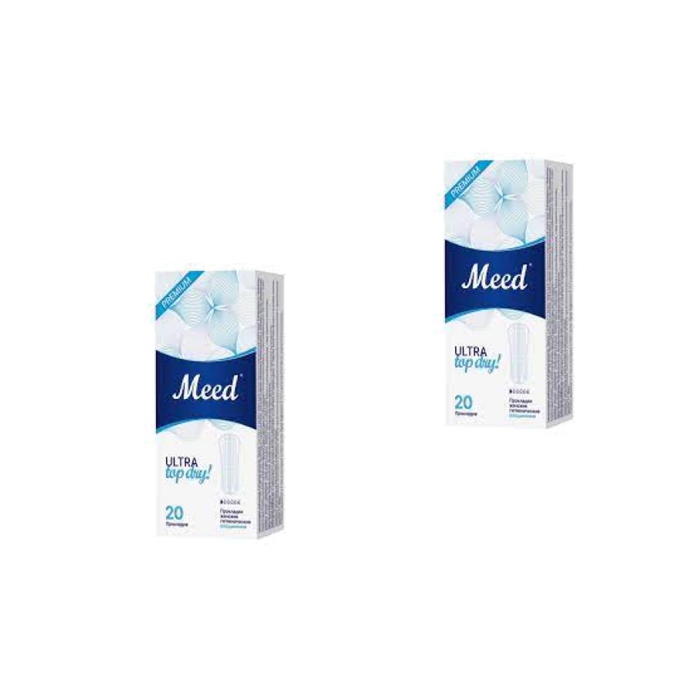 Meed Прокладки женские гигиенические ежедневные ультратонкие Ultra Top Dry 20 шт.